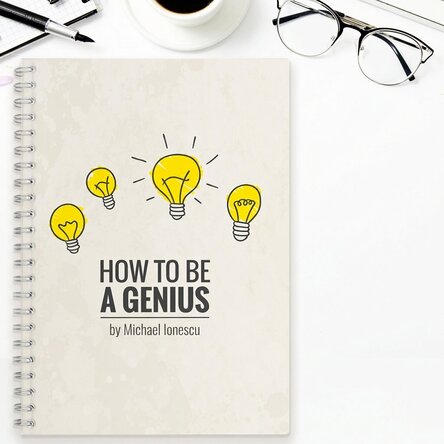 Personalised notebook - How to be a genius
