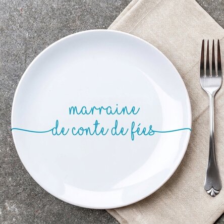 Assiette personnalisée avec inscription - Sea Sprite