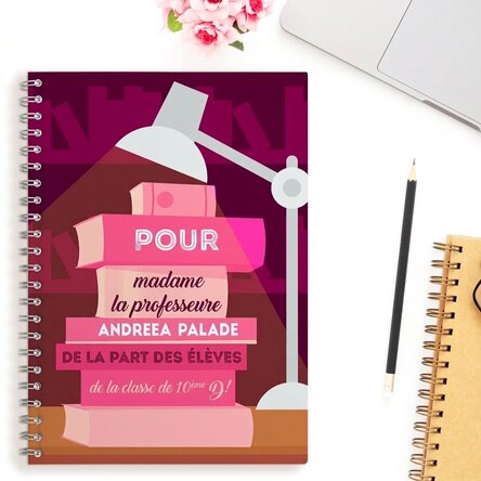 Carnet personnalisé avec 5 textes