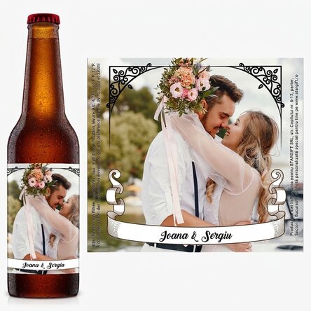 Bière personnalisée avec photo et texte