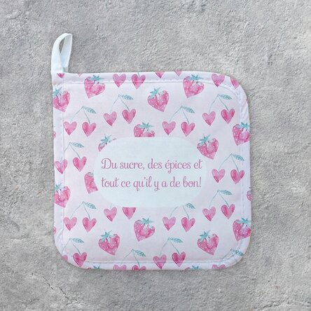 Sous-verre personnalisé pour casserole chaude avec inscription - Sweet