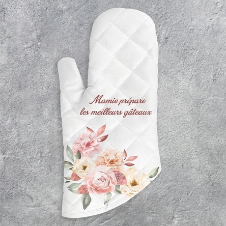 Gant de cuisine personnalisé avec inscription - « Grandma's cakes »