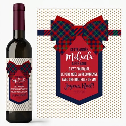 Vin personnalisé avec un message - Nœud