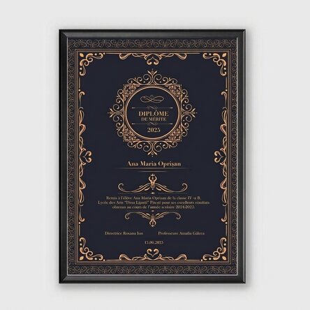 Tableau personnalisé - Diplôme