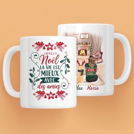 Tasse personnalisée avec texte - Winter