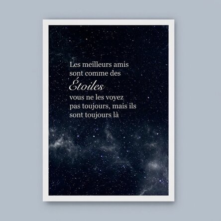Tableau personnalisé avec texte - Best Friends