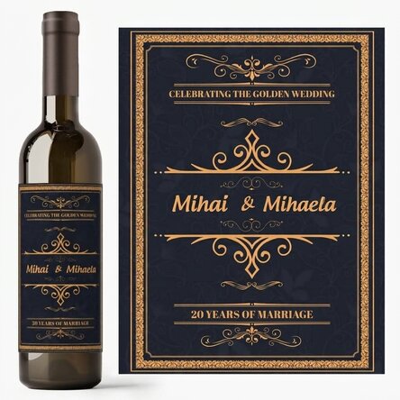 Vin personnalisé avec un message - Célébration
