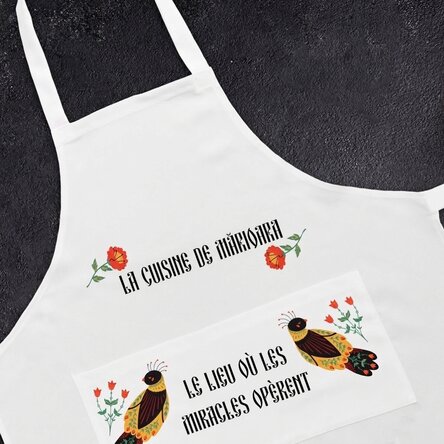 Assiette personnalisée avec texte - Merveilles en cuisine