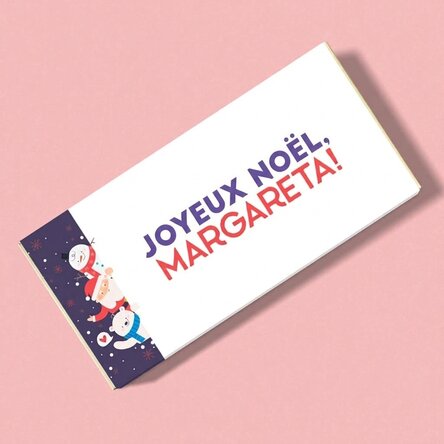 Chocolat personnalisé avec un nom et un message - Christmas friends