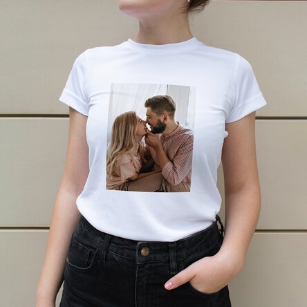 T-shirt de sport personnalisé avec une photo en portrait