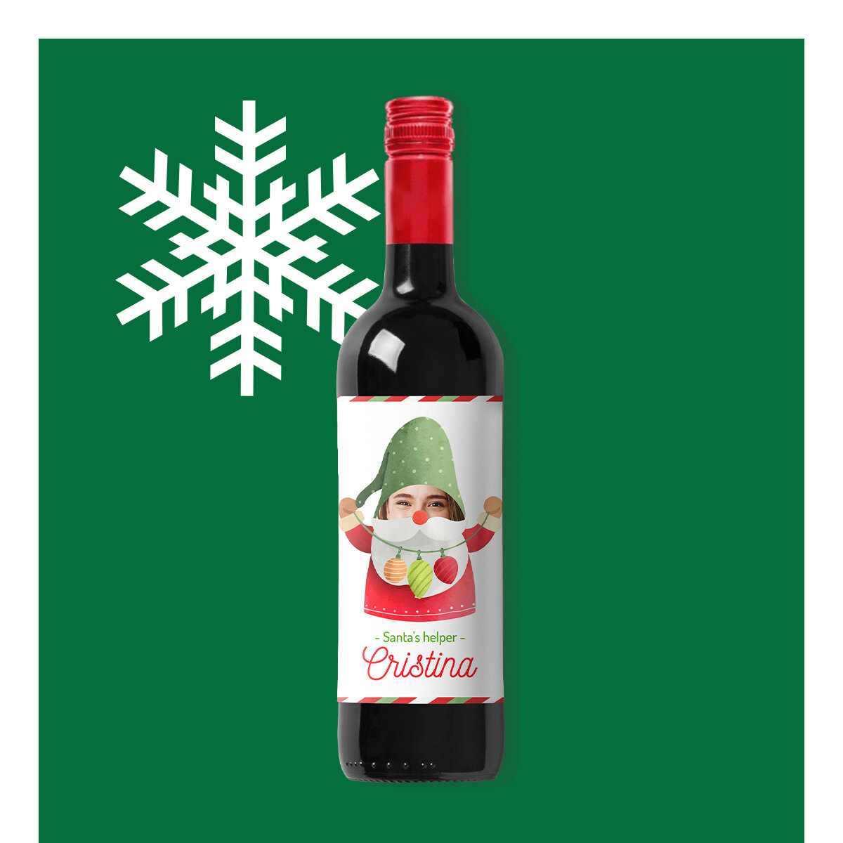 Vin personnalisé de Saint-Nicolas