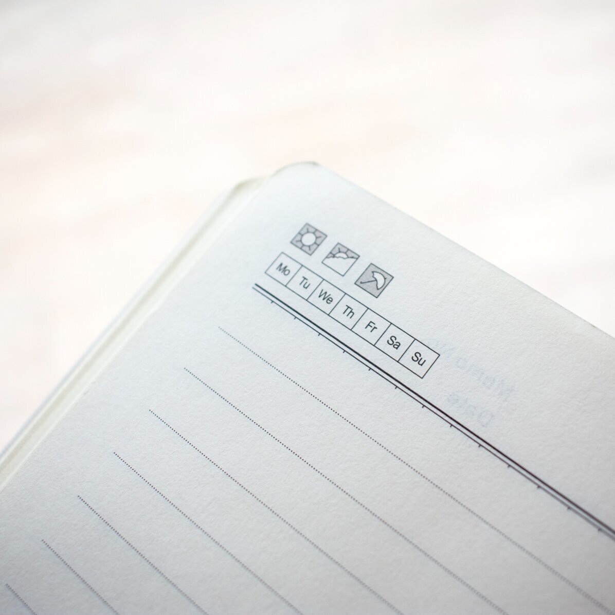 Agenda personnalisé avec 9 photos et du texte
