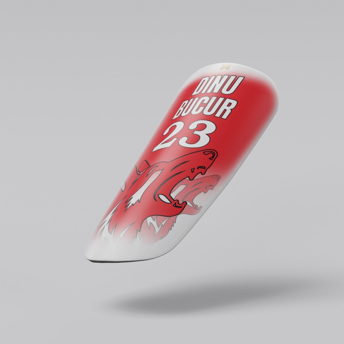 Maillots de football personnalisés avec un texte - Rouge et blanc