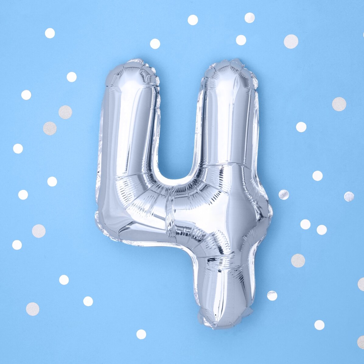 Ballons - Chiffres argentés 35 cm