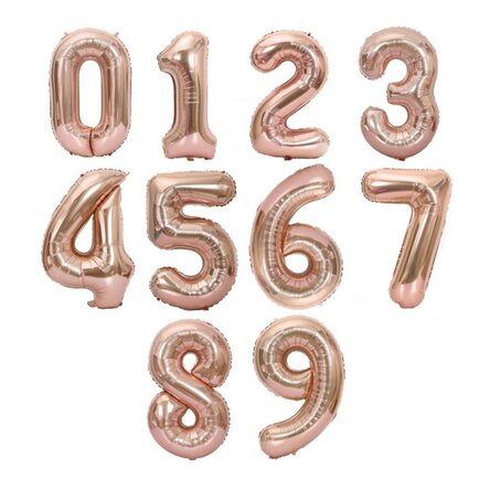 Ballons - Chiffres roses 35 cm