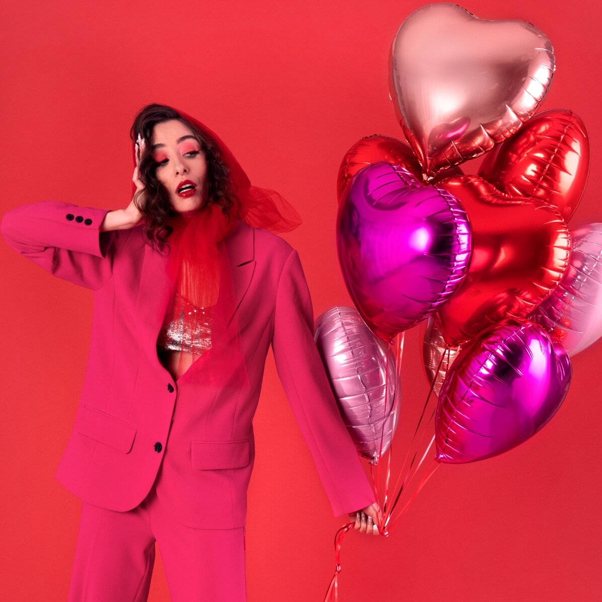 Ballon - Cœur rouge 45 cm