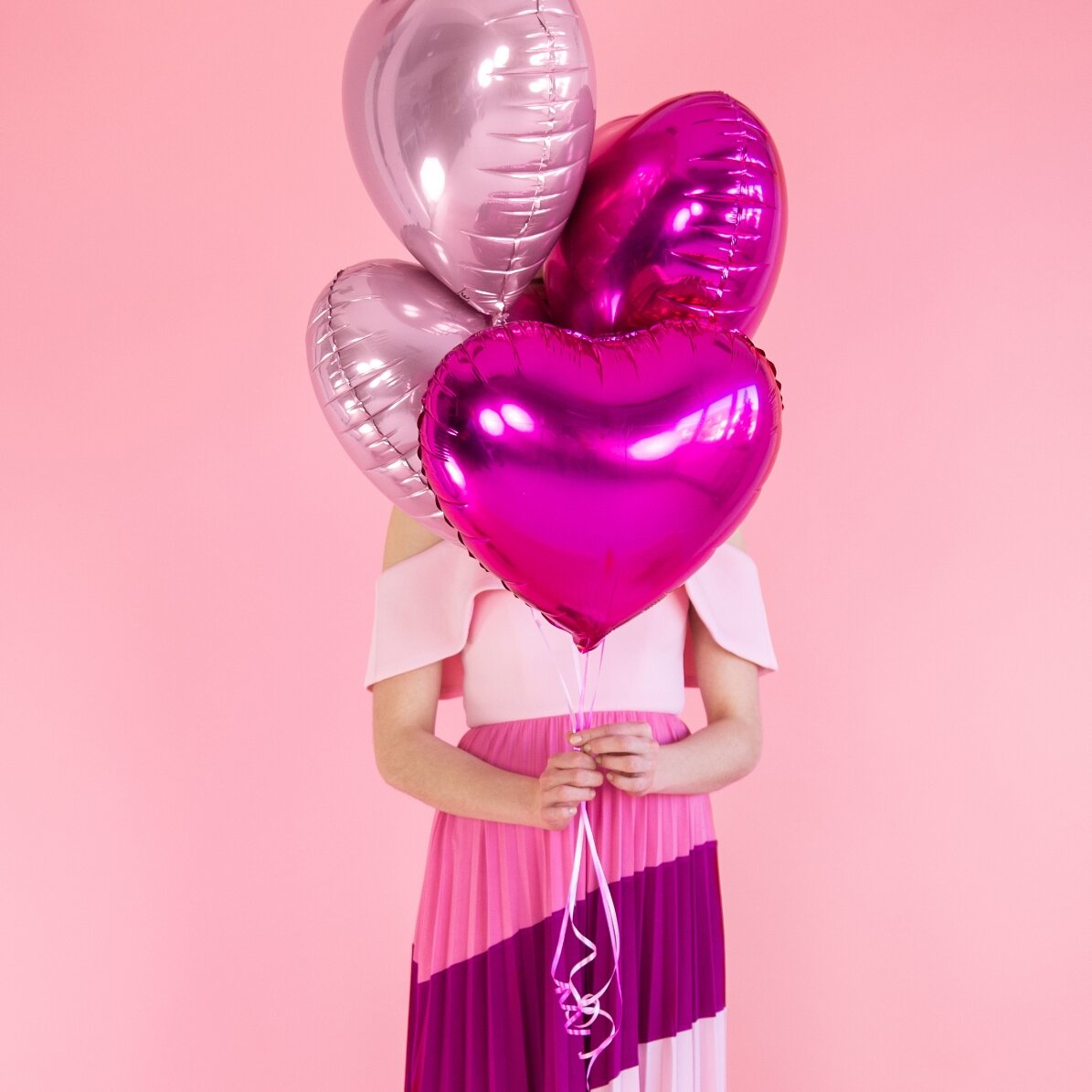 Ballon - Cœur rose 45 cm