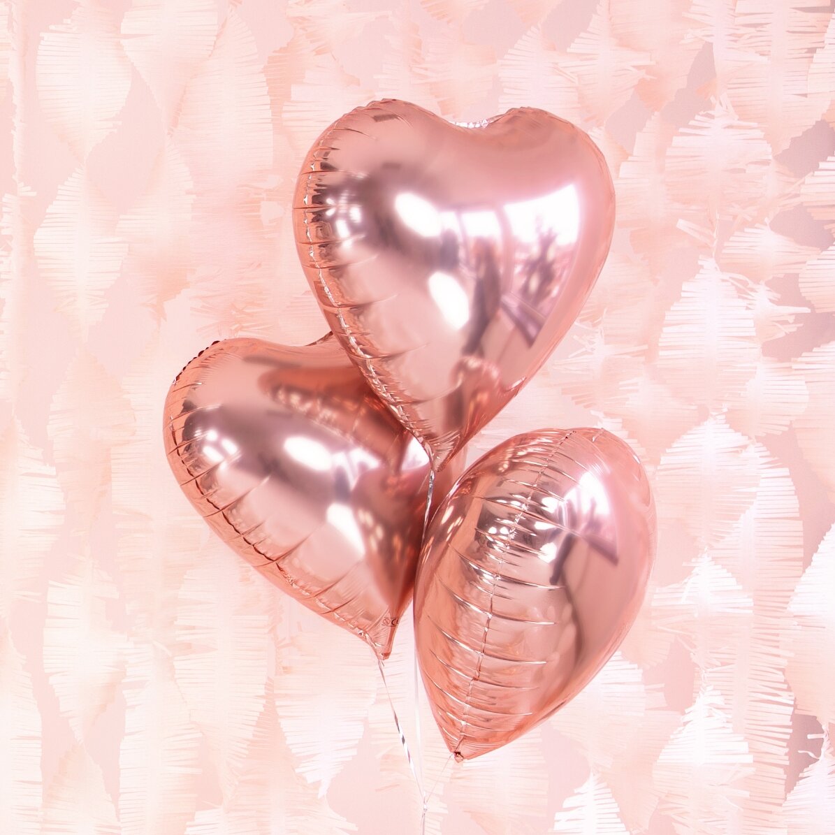 Ballon - Cœur rose doré 45 cm