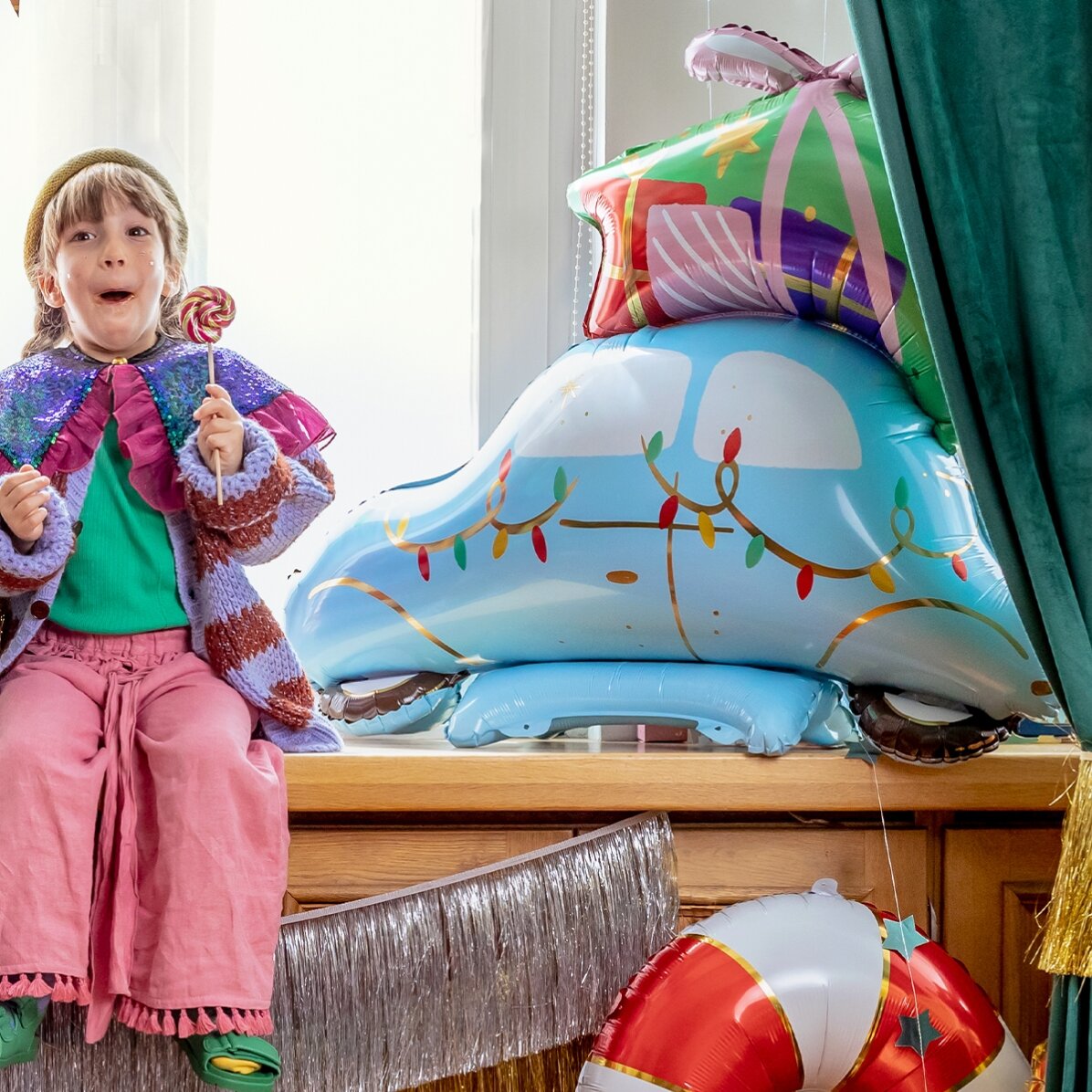 Ballon - Voiture de Noël