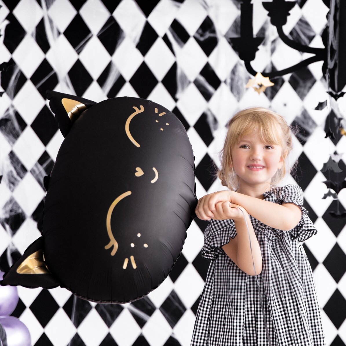 Cat Balloon - black