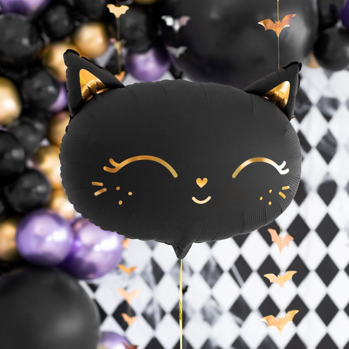 Cat Balloon - black