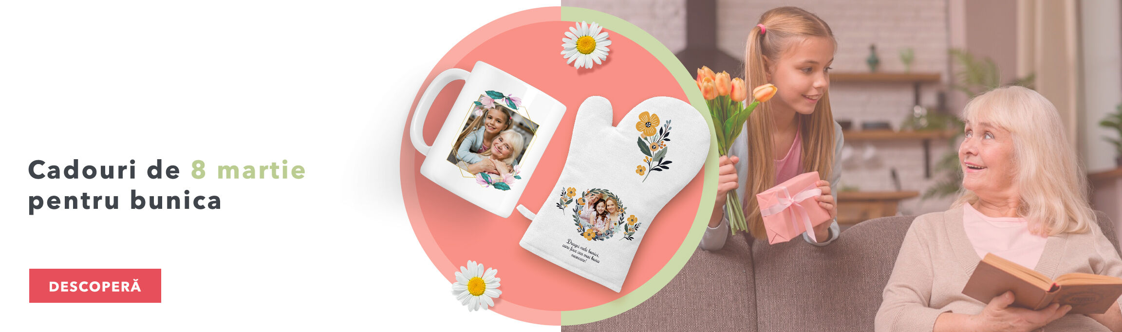 Cadeaux personnalisés pour le 8 mars destinés à la grand-mère