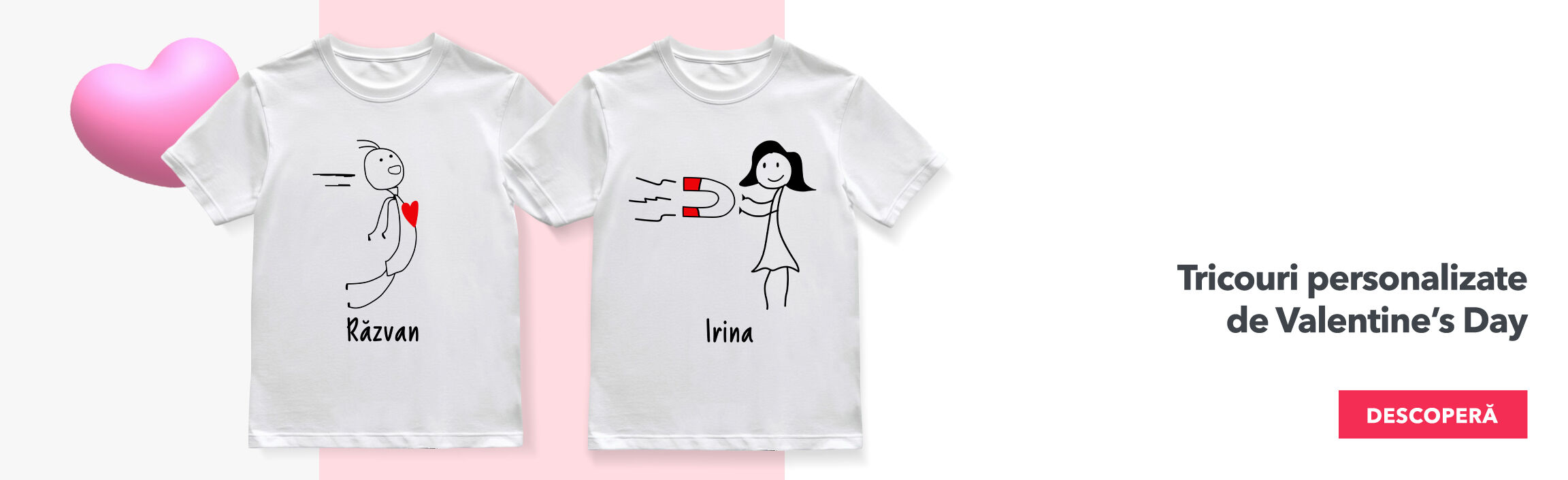T-shirts pour la Saint-Valentin