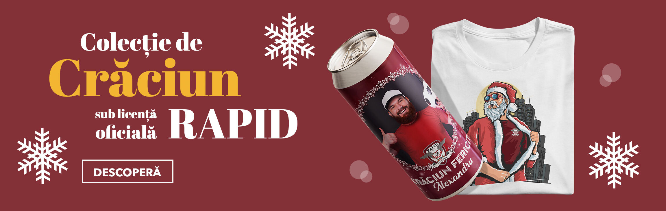 Cadeaux de Noël personnalisés sous licence officielle du FC Rapid 1923