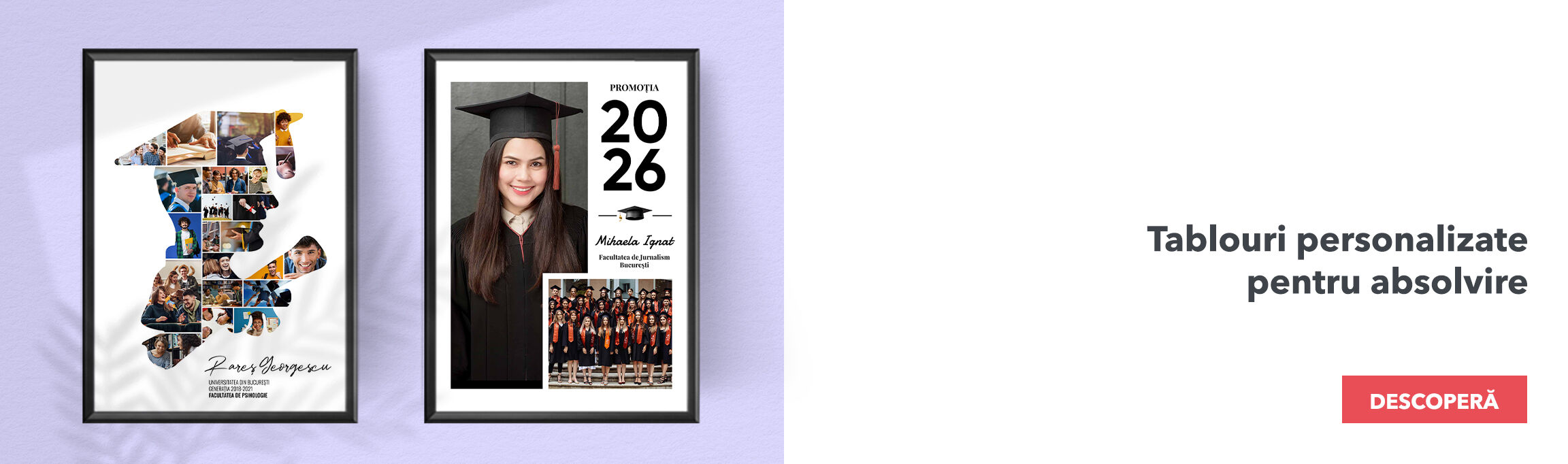 Tableaux et affiches personnalisés pour la remise des diplômes