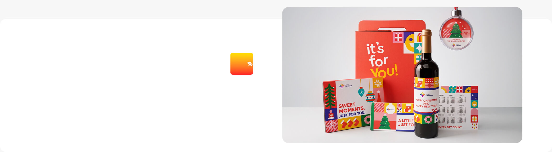 Boîtes-cadeaux personnalisées avec logo