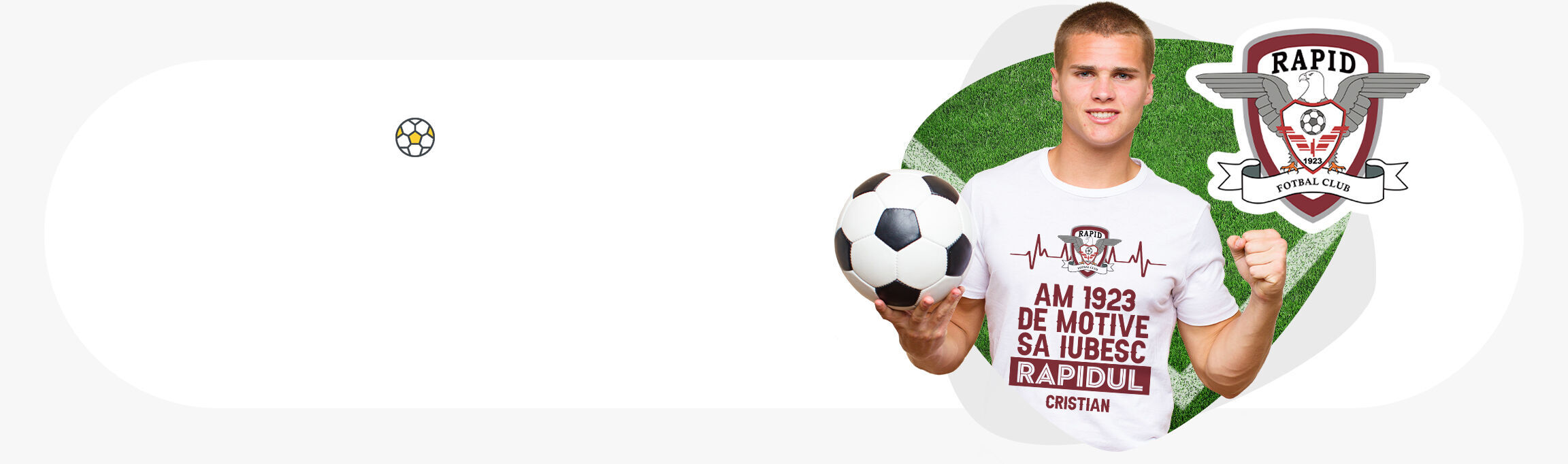Cadeaux personnalisés sous licence officielle - FC Rapid 1923 Bucarest