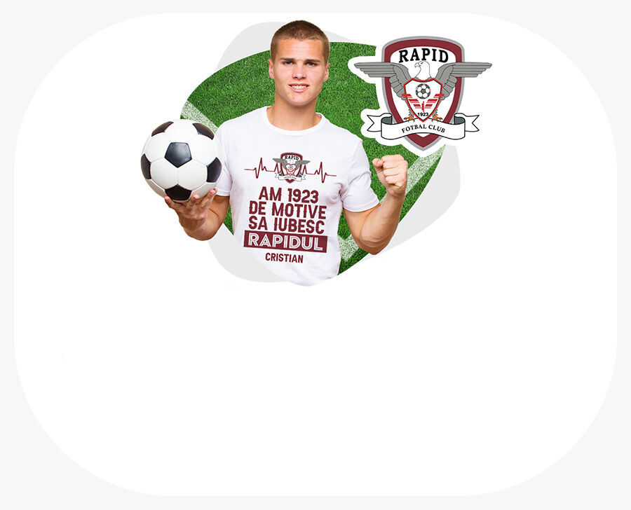 Cadeaux personnalisés sous licence officielle - FC Rapid 1923 Bucarest
