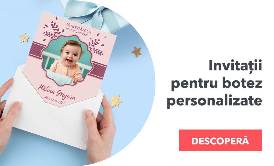 Invitations personnalisées pour un baptême