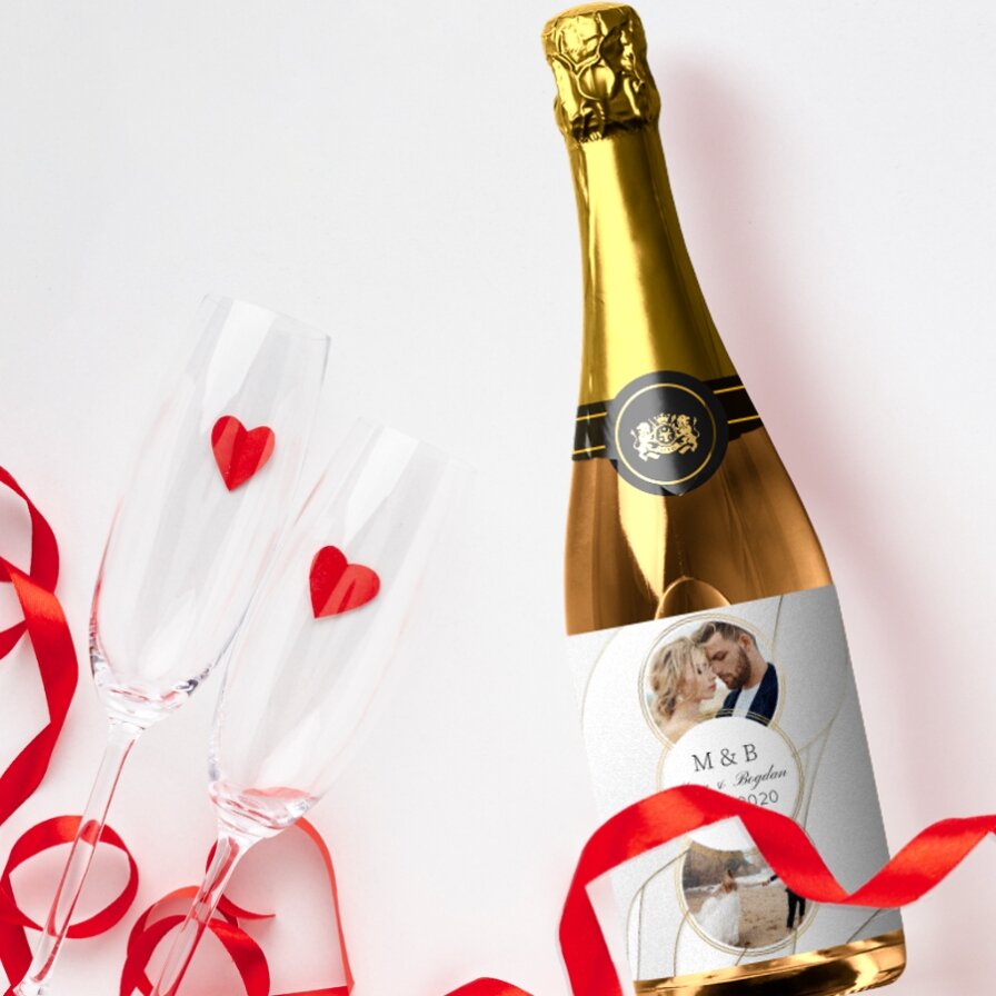 Boissons personnalisées pour un anniversaire de couple