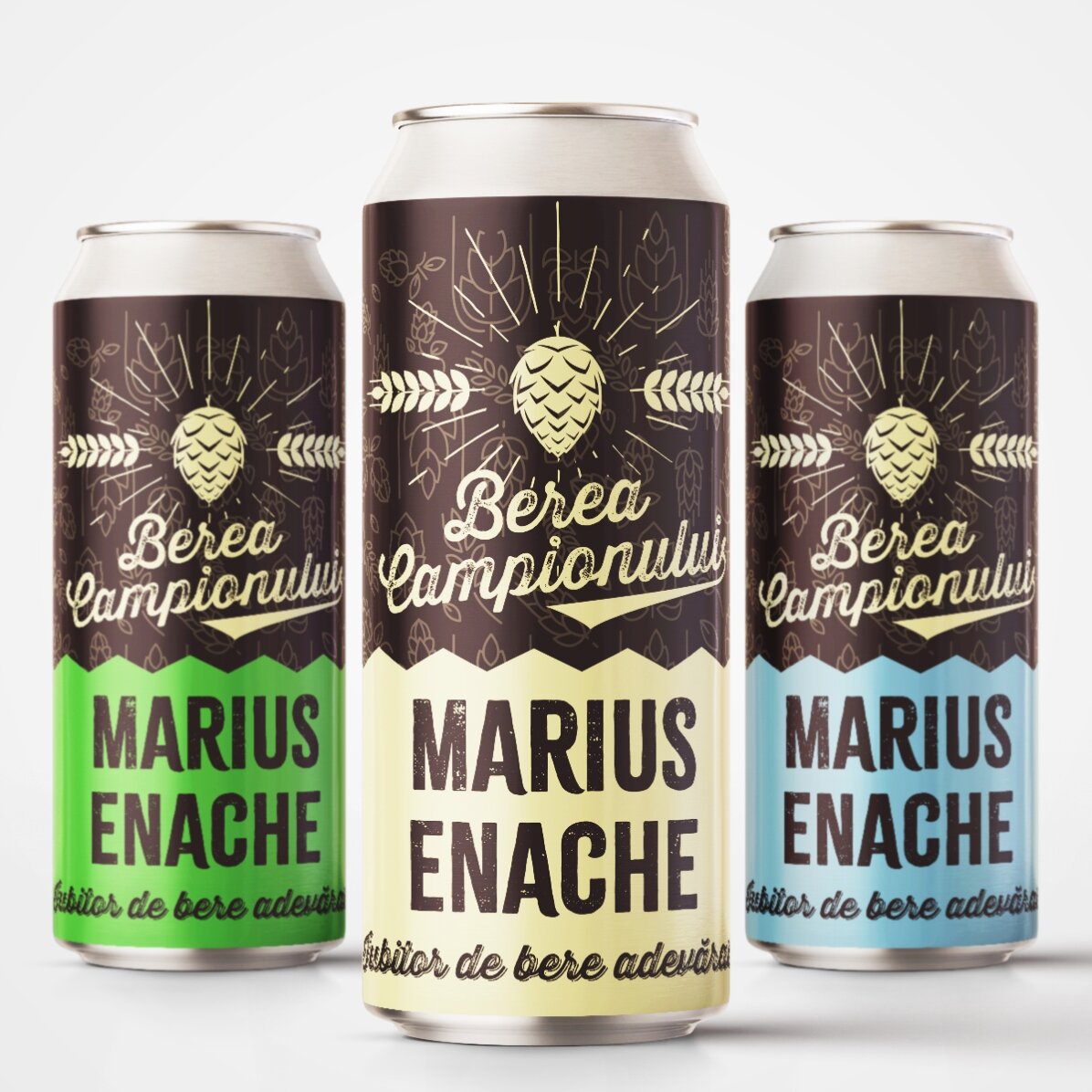 Bière en canette personnalisée avec un texte - La bière du champion