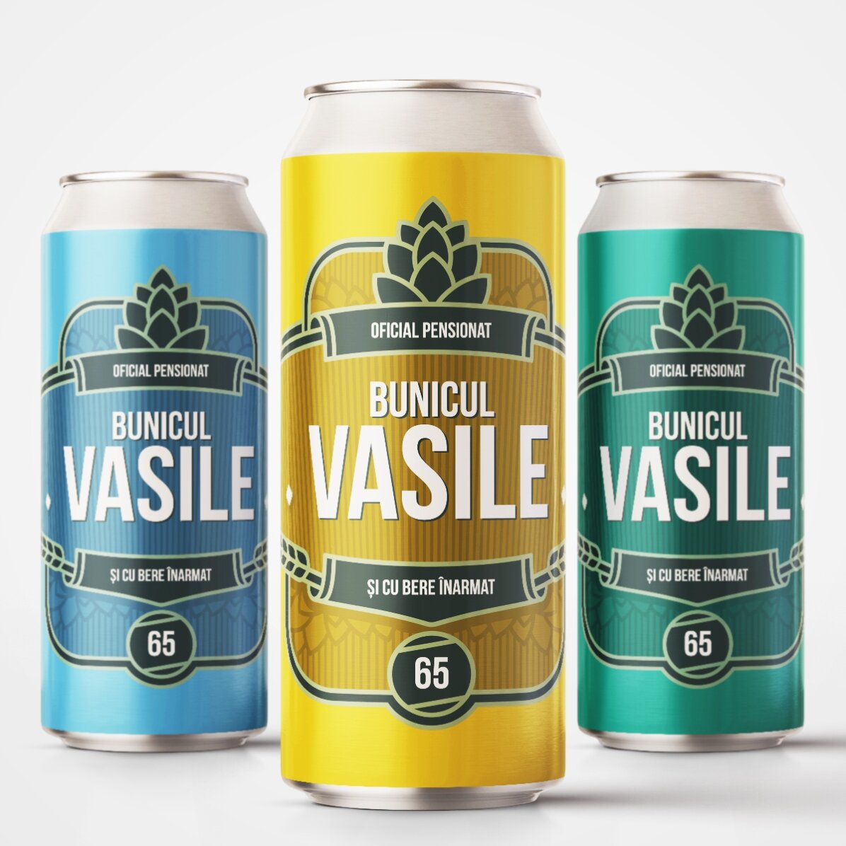 Bière en canette personnalisée avec un texte - Modèle « départ à la retraite »