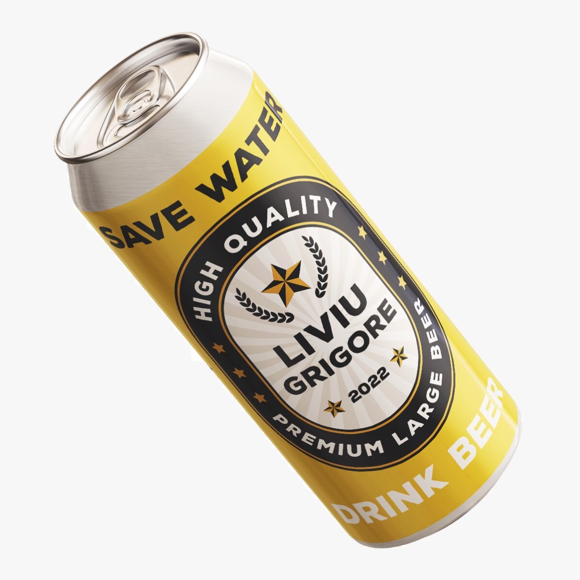 Bière en canette personnalisée avec un message - Économisez l