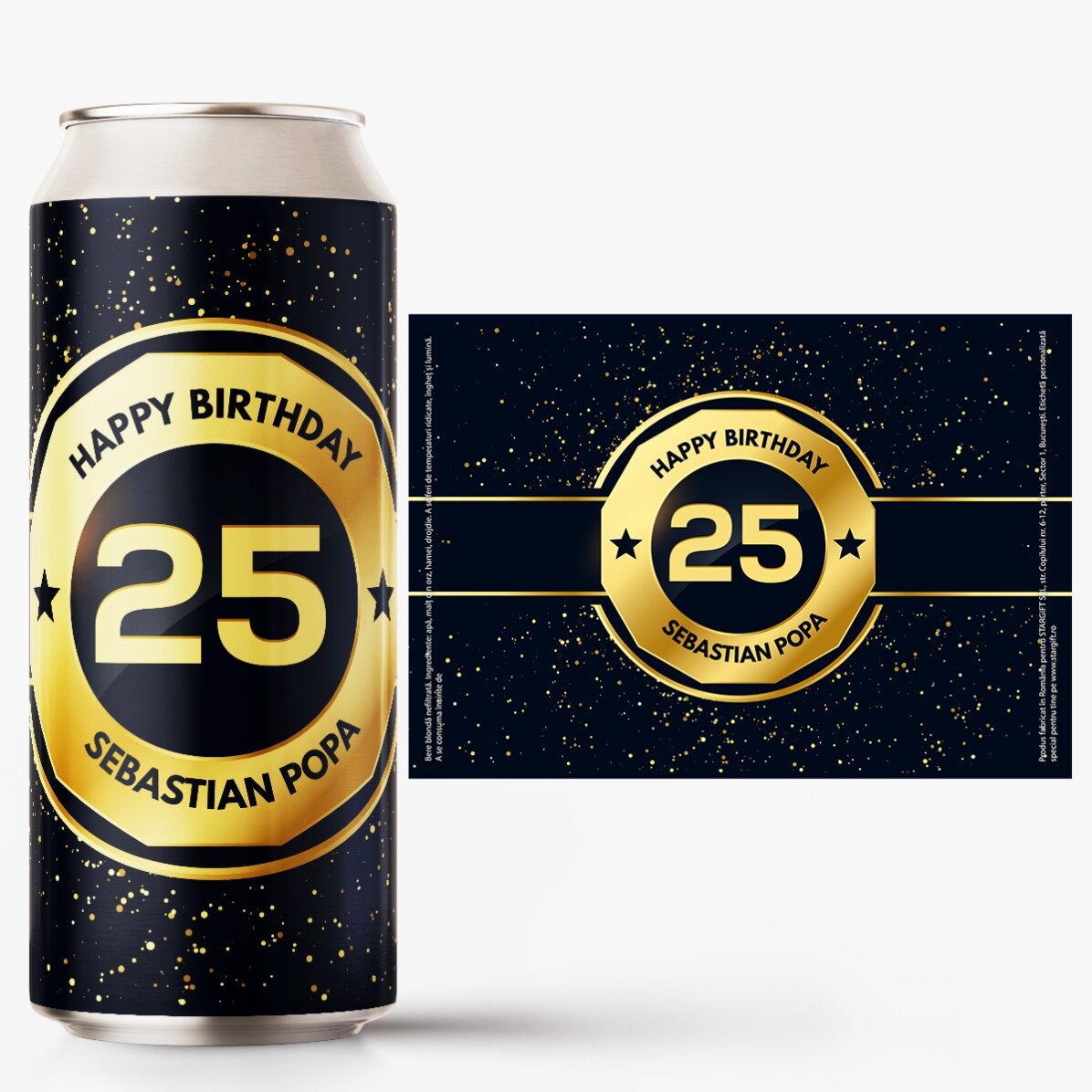 Bière en canette personnalisée avec un texte - Birthday Beer