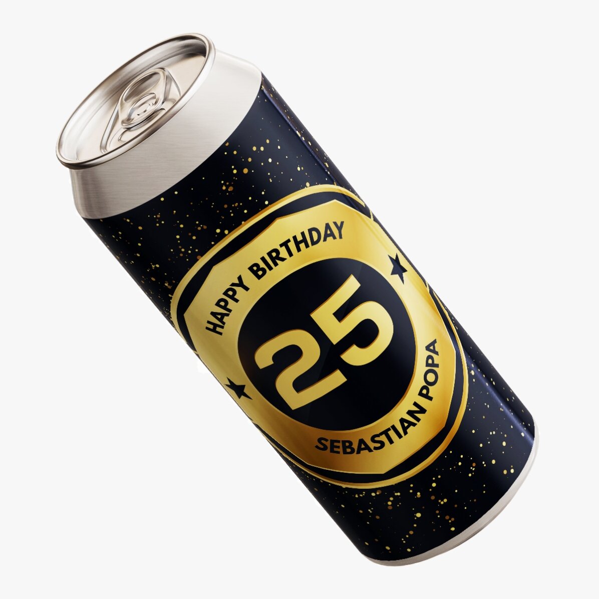 Bière en canette personnalisée avec un texte - Birthday Beer