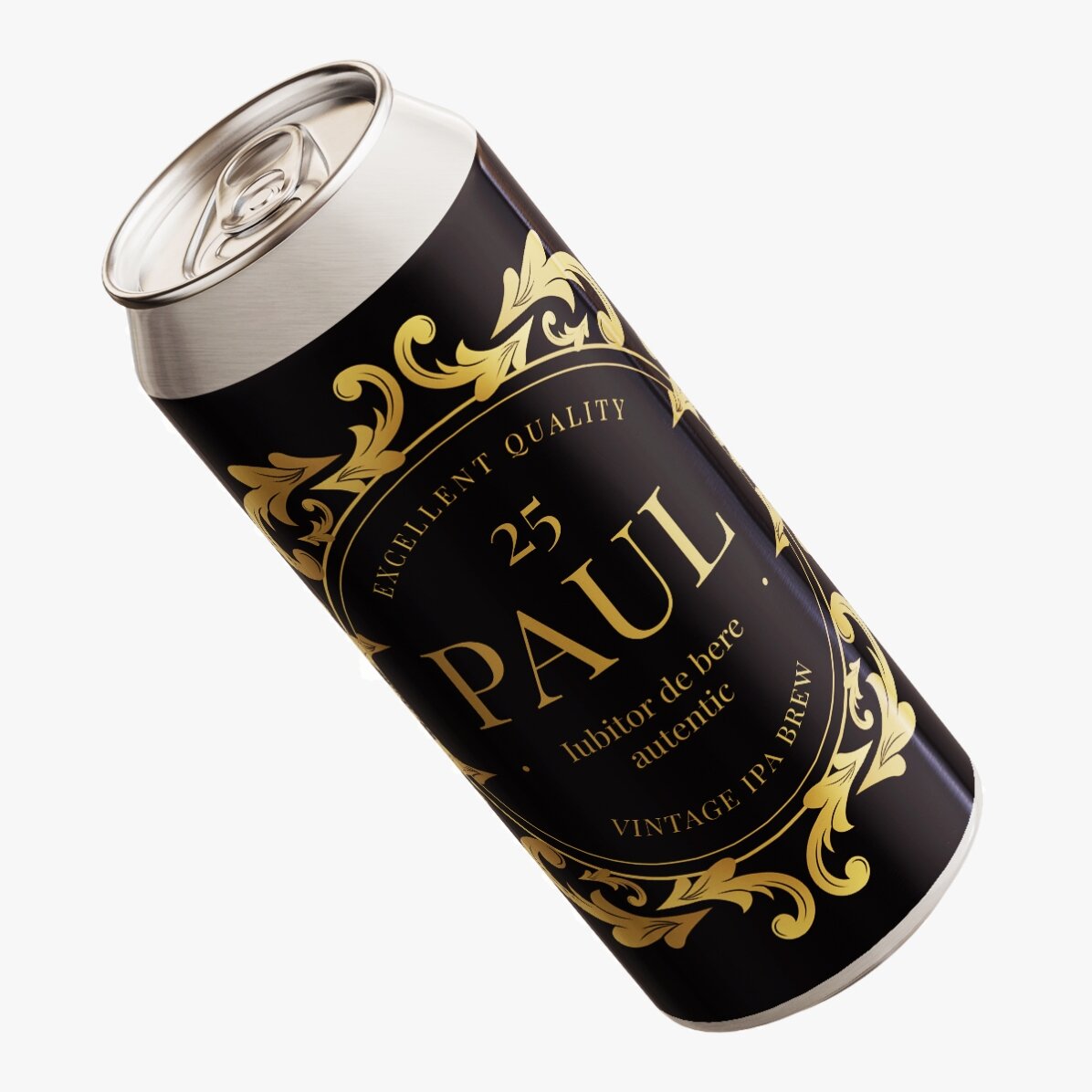 Bière en canette personnalisée avec un texte - Amateur de bière
