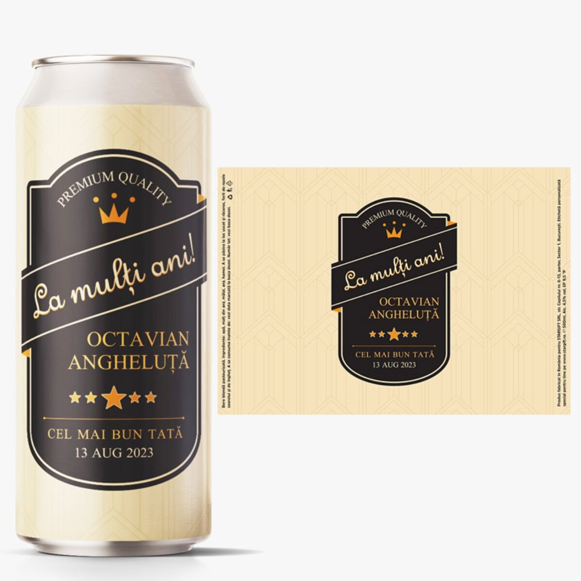 Bière en canette personnalisée avec un texte - Spécialement pour toi