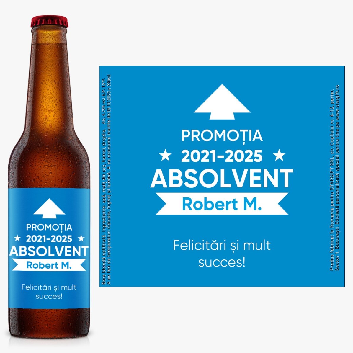 Bière personnalisée avec un message - Voici à quoi elle ressemble
