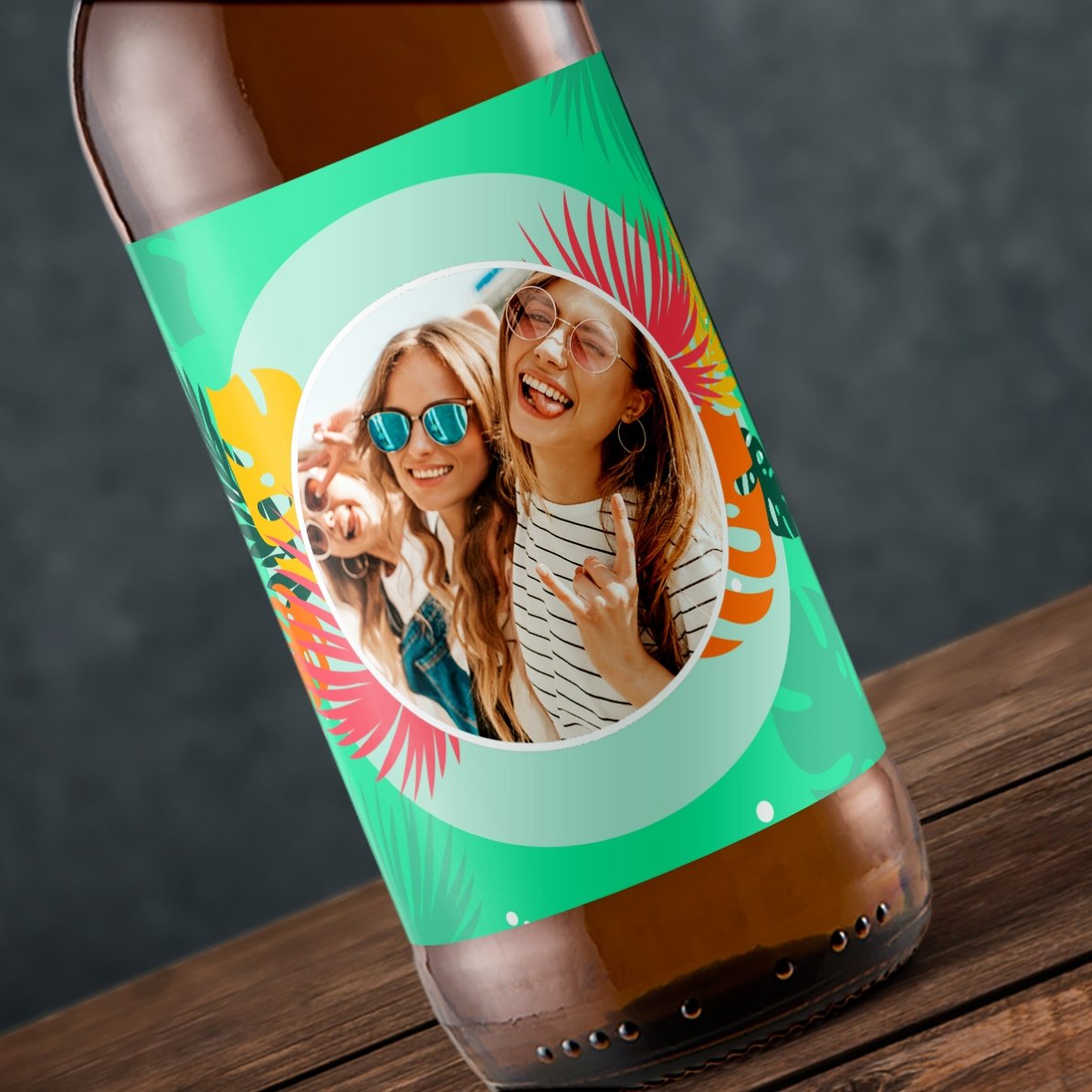 Bière personnalisée avec photo - Été haut en couleur
