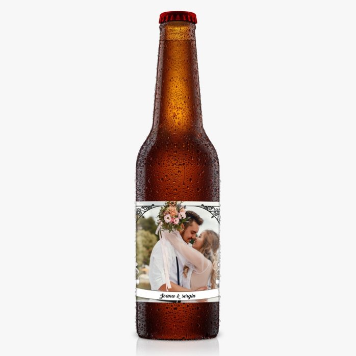 Bière personnalisée avec photo et texte