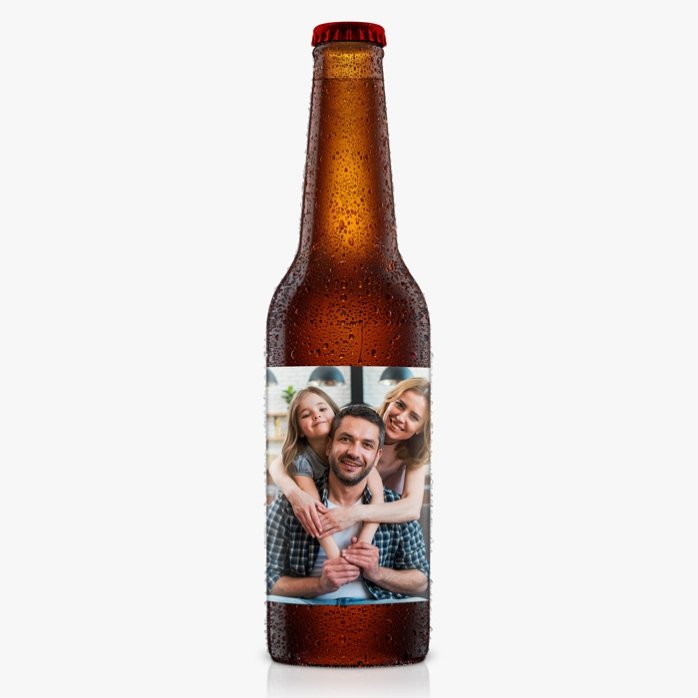 Bière personnalisée avec une photo