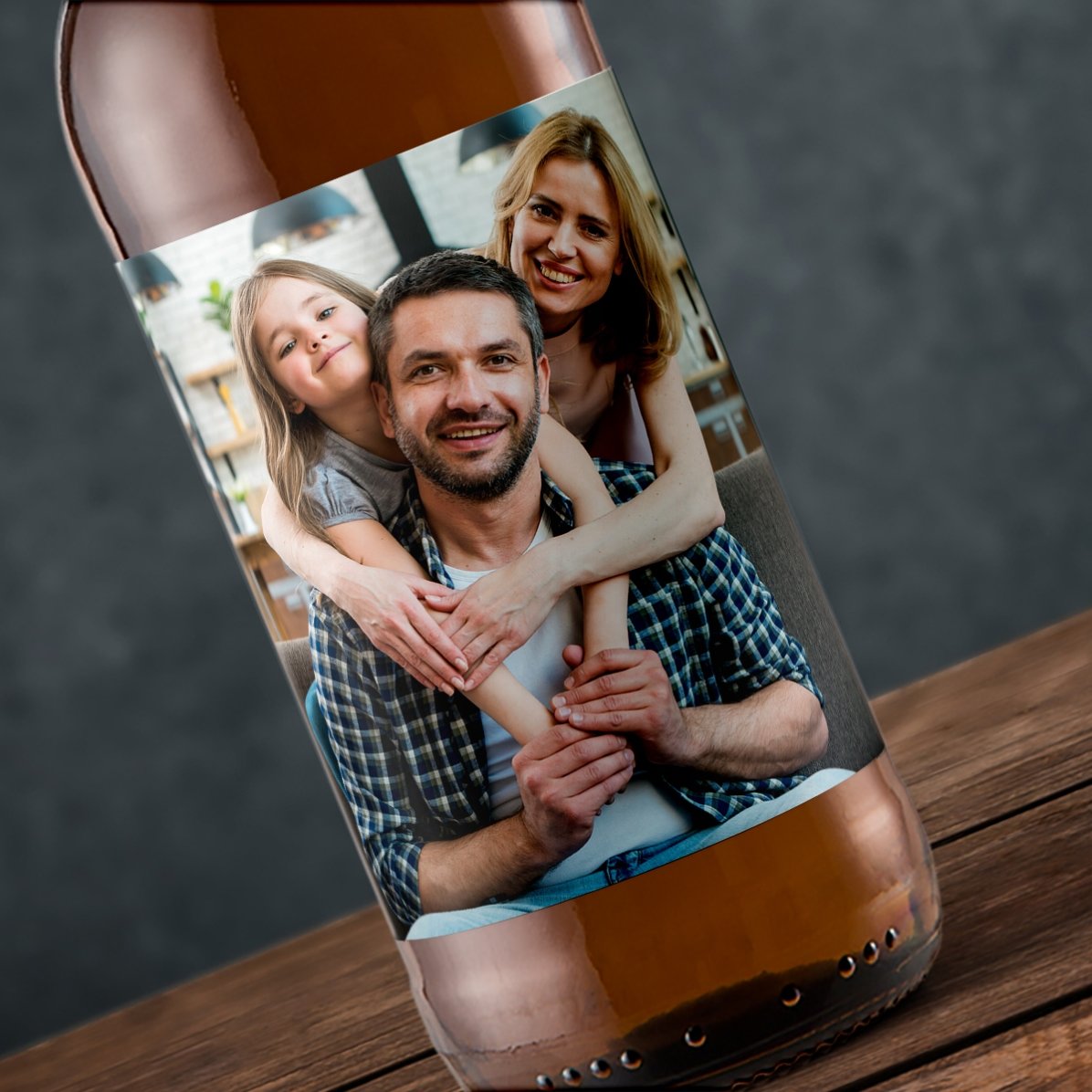Bière personnalisée avec une photo