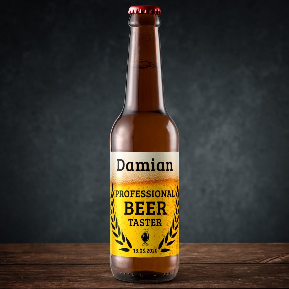 Bière personnalisée avec un texte - Beer taster