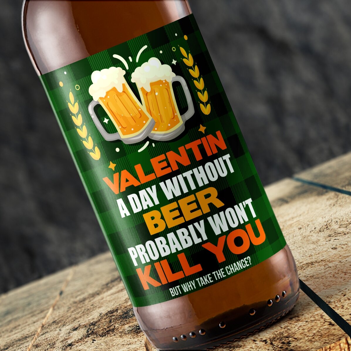 Bière personnalisée avec un texte - Beer won