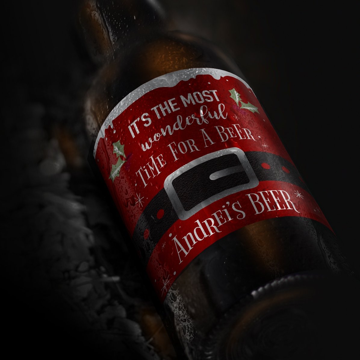 Bière personnalisée avec un message - Le meilleur moment pour boire une bière !