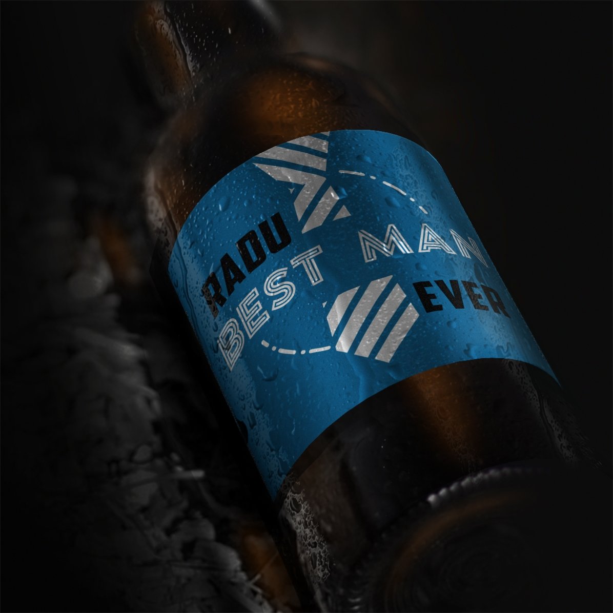 Bière personnalisée avec un texte - Témoin